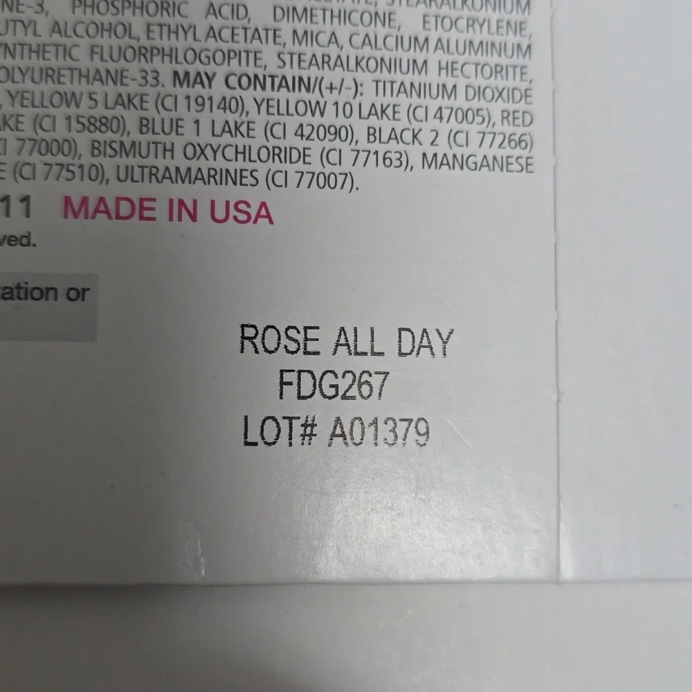 Color Street ROSE ALL DAY Press On Nails 100% Real Polish
